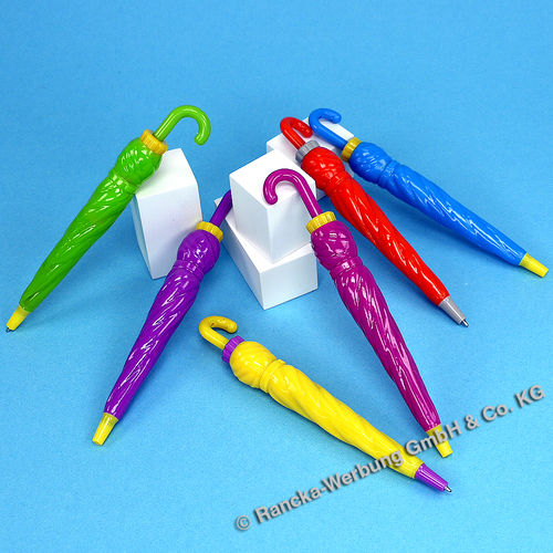Kugelschreiber-Regenschirm (Restposten - Unser Preis bisher 98 Cent jetzt nur noch 66 Cent!!)