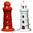Radierer "Leuchtturm" (Ladenverkaufspreis € 1,50 bei uns nur noch 42 Cent!!)