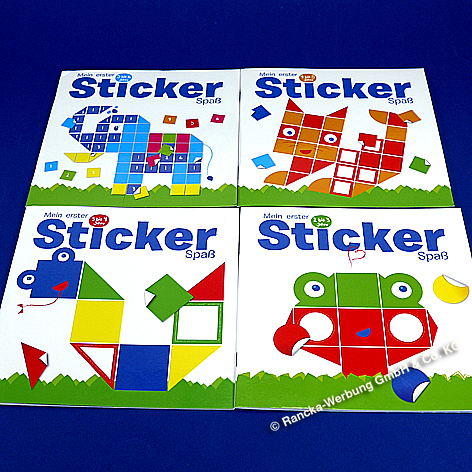 Sticker-Spaß Bücher  (Ladenverkaufspreis € 3,99 bei uns nur noch 74 Cent!!)